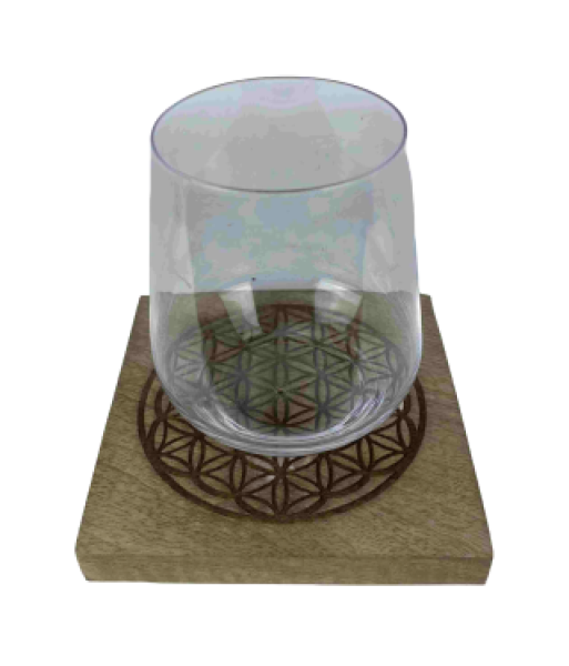 Räucherstäbchenhalter Blume des Lebens quadratisch